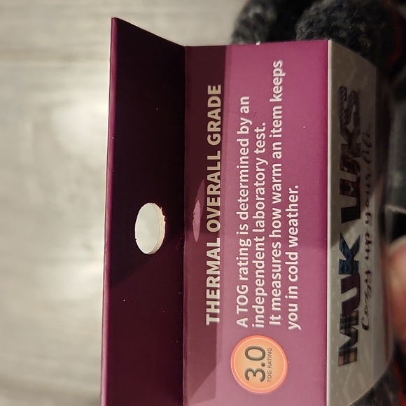 NWT Muk Luks Women's Thermal Slipper Socks Fits shoe sz 6-10 slip resist… - Picture 5 of 6